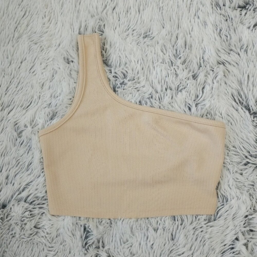 3 for $10 Shein One Shoulder Ribbed Crop Top size XS